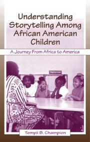 Front cover of Understanding storytelling among African American children by Tempii Bridgene Champion