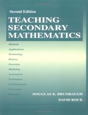 Cover of Teaching secondary mathematics by Douglas K. Brumbaugh