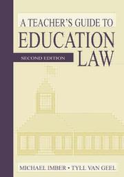 Front cover of A teacher's guide to education law by Michael Imber