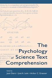 Front cover of The psychology of science text comprehension by Unknown