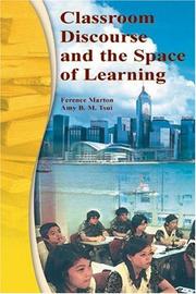 Front cover of Classroom discourse and the space of learning by Ference Marton