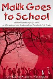 Cover of Malik goes to school by Unknown