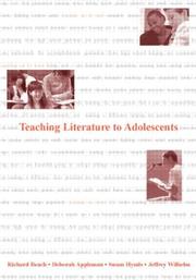 Front cover of Teaching literature to adolescents by Richard Beach