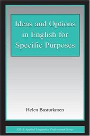 Front cover of Ideas and options in English for specific purposes by Helen Basturkmen