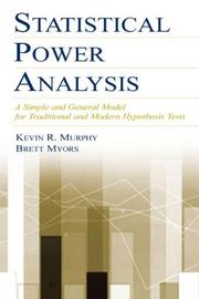Cover of Statistical power analysis by Kevin R. Murphy