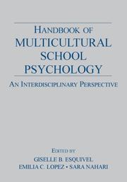 Front cover of Handbook of Multicultural School Psychology by Giselle B. Esquivel