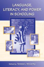 Front cover of Language, literacy, and power in schooling by Teresa L. McCarty