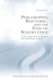 Front cover of Philosophy, rhetoric, and the end of knowledge by Steve Fuller
