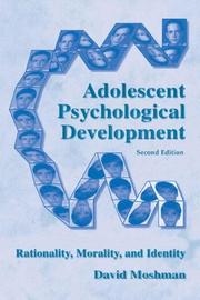 Cover of Adolescent Psychological Development by David Moshman