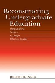 Cover of Reconstructing Undergraduate Education by Robert B. Innes
