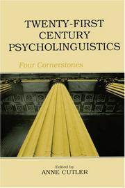 Front cover of Twenty-first century psycholinguistics by Anne Cutler