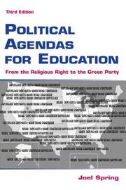 Front cover of Political Agendas for Education by Joel H. Spring