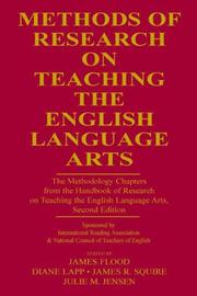 Front cover of Methods of research on teaching the English language arts by Dr. James Flood