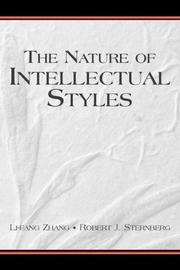 Cover of The nature of intellectual styles by Li-fang Zhang