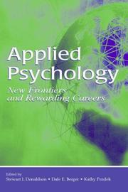 Front cover of Applied psychology by Stewart I. Donaldson