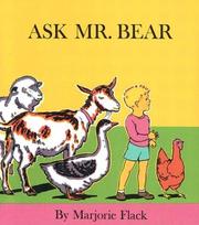 Cover of Ask Mr. Bear by Marjorie Flack