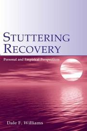 Cover of Stuttering Recovery by Dale F. Williams