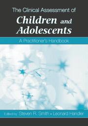 Cover of The clinical assessment of children and adolescents by Smith, Steven R.