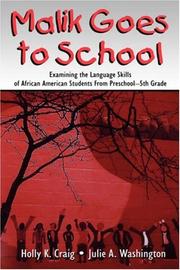 Front cover of Malik goes to school by Holly K. Craig
