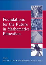 Front cover of Foundations for the future in mathematics education by Richard A. Lesh