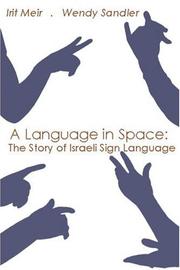 Cover of A language in space by Irit Meir