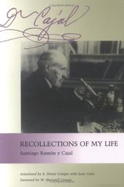 Cover of Recuerdos de mi vida by Santiago Ramón y Cajal