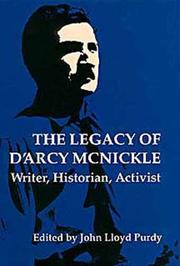 Front cover of The legacy of D'Arcy McNickle by John Lloyd Purdy