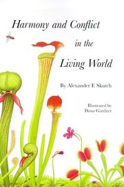 Front cover of Harmony and Conflict in the Living World by Alexander F. Skutch