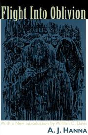 Front cover of Flight into oblivion by Alfred Jackson Hanna