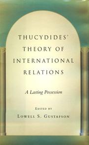 Front cover of Thucydides' theory of international relations by Thucydides