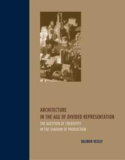 Front cover of Architecture in the Age of Divided Representation by Dalibor Vesely