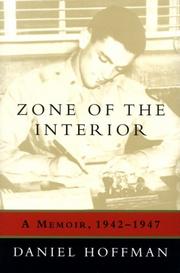 Cover of Zone of the interior by Daniel G. Hoffman