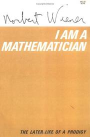 Cover of I am a mathematician by Norbert Wiener
