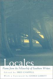 Cover of Locales by Fred Chappell