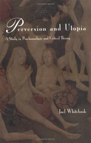 Cover of Perversion and utopia by Joel Whitebook