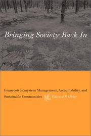 Cover of Bringing Society Back In by Edward P. Weber