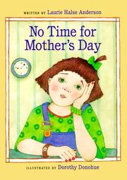 Front cover of No Time for Mother's Day by Laurie Halse Anderson