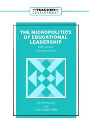 Front cover of The micropolitics of educational leadership by Joseph Blase