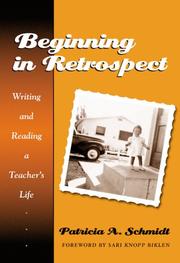 Cover of Beginning in Retrospect by Patricia A. Schmidt