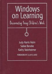 Cover of Windows on learning by Judy Harris Helm