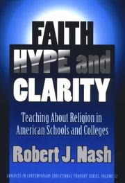 Front cover of Faith, Hype and Clarity by Robert J. Nash