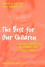 Front cover of The best for our children by Maria De La Luz Reyes