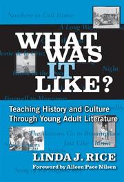 Front cover of What Was It Like? by Linda J. Rice