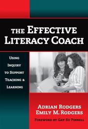 Front cover of The effective literacy coach by Adrian Rodgers
