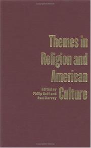 Front cover of Themes in religion and American culture by Philip Goff