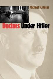 Cover of Doctors under Hitler by Michael H. Kater