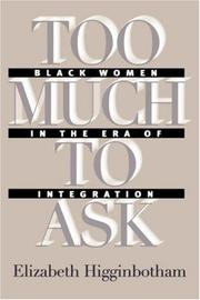Cover of Too Much to Ask by Elizabeth Higginbotham