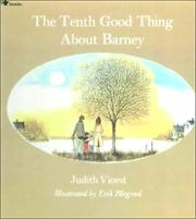 Front cover of The tenth good thing about Barney by Judith Viorst