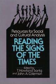 Front cover of Reading the signs of the times by T. Howland Sanks