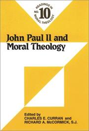 Front cover of John Paul II and moral theology by Charles E. Curran